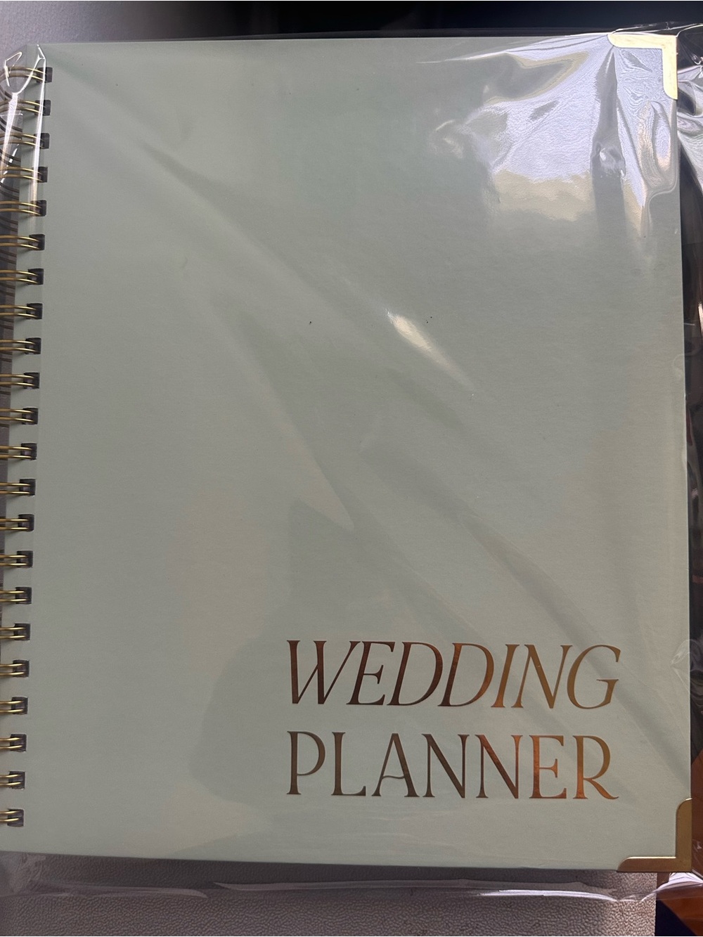 Wedding Planner Notebook - Mint Green